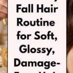 Fall hair care routine for healthy shiny hair in autumn
