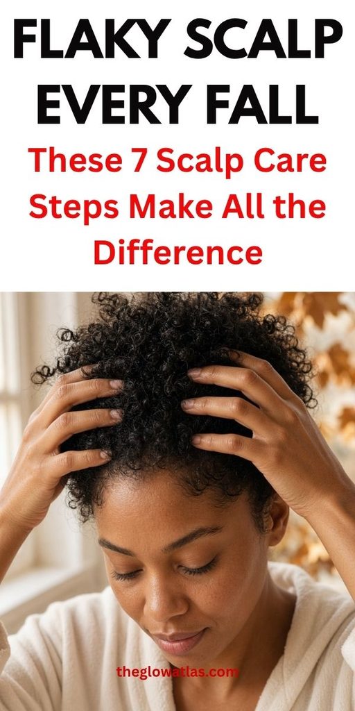 Woman following a simple scalp care routine for a healthy scalp