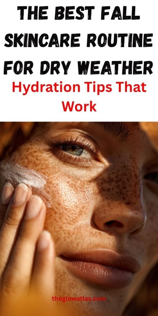 Fall skincare routine for dry weather
