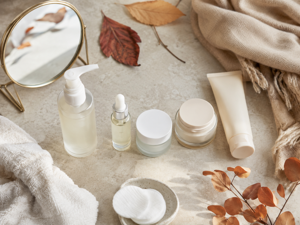 Fall skincare routine for combination skin