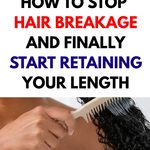 Woman examining hair strands while caring for breakage and shedding