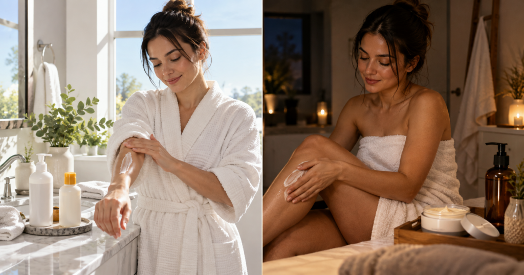 Morning vs. Night Body Care: What Should You Actually Do?